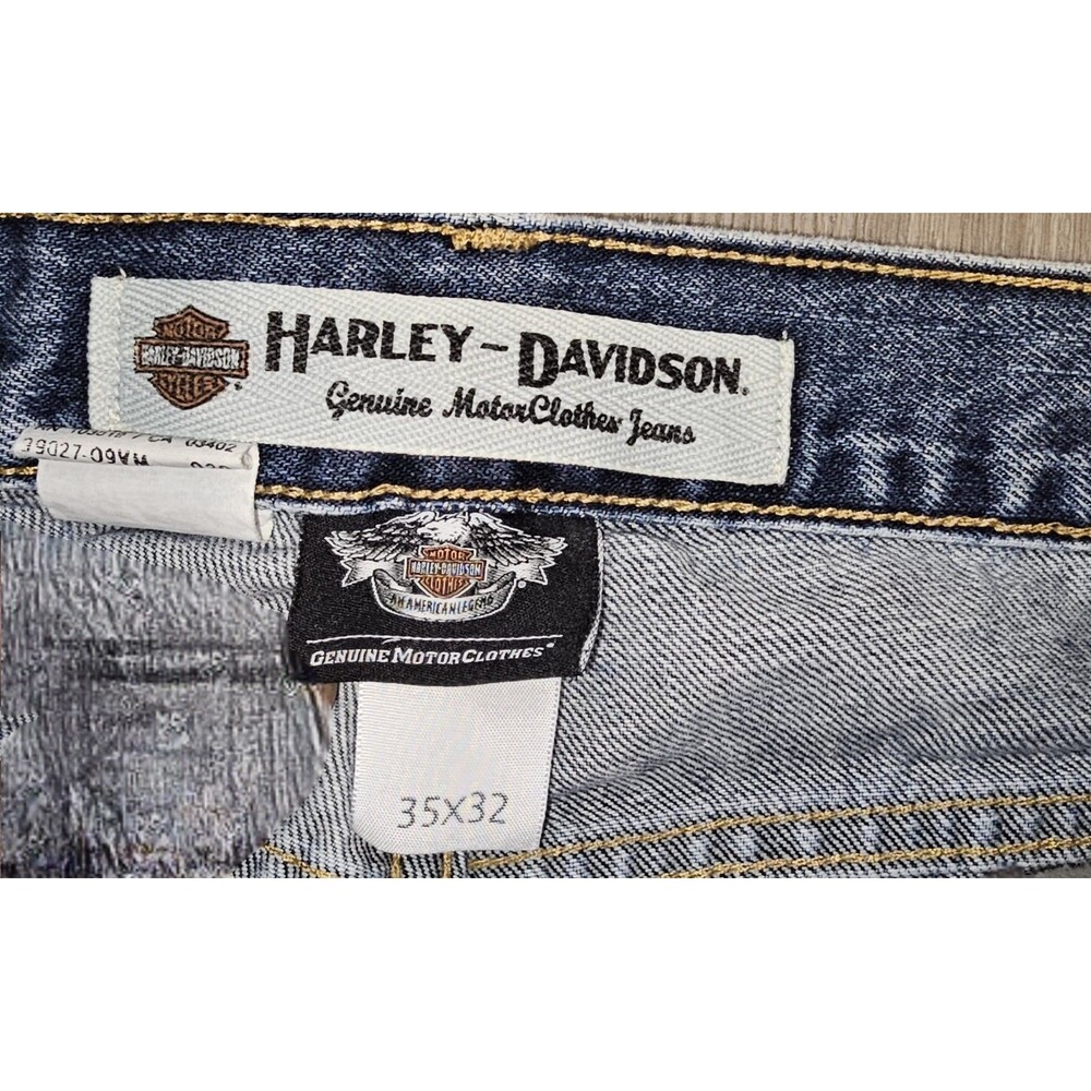 Vintage Y2K Harley-Davidson Baggy Jeans 35x32, Genuine MotorClothes - Picture 4 of 9